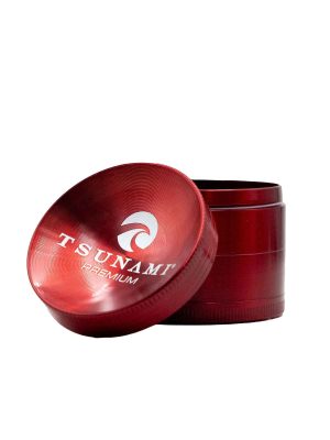 Tsunami Dry Herb Grinder 63mm (M) - Red