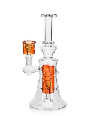 Tsunami freezable glycerin water pipe - Swirl - Orange