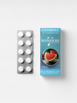 7 WONDERS KRATOM -  7 HYDROXYMITRAGYNINE 20MG - Watermelon