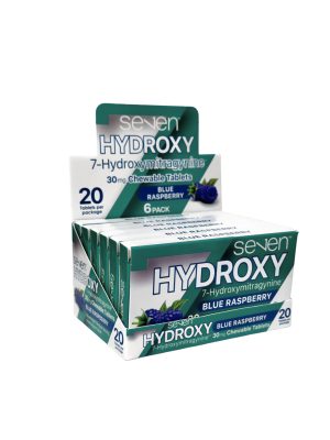 SE7EN 30mg - Chewable Tablets – 20 Pack - BLUE RASPBERRY