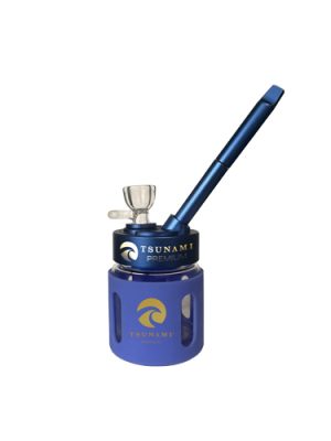 Tsunami Premium Mini Bubbler Pipe - Blue