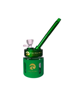 Tsunami Premium Mini Bubbler Pipe - Green