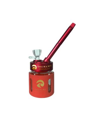 Tsunami Premium Mini Bubbler Pipe - Red